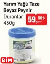 DURANLAR YARIM YAĞLI TAZE BEYAZ PEYNİR
